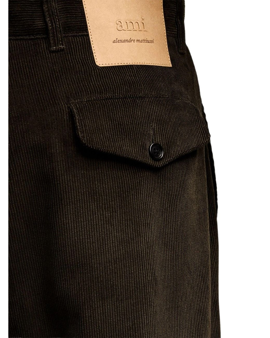 AMI Black Carrot Trousers for men