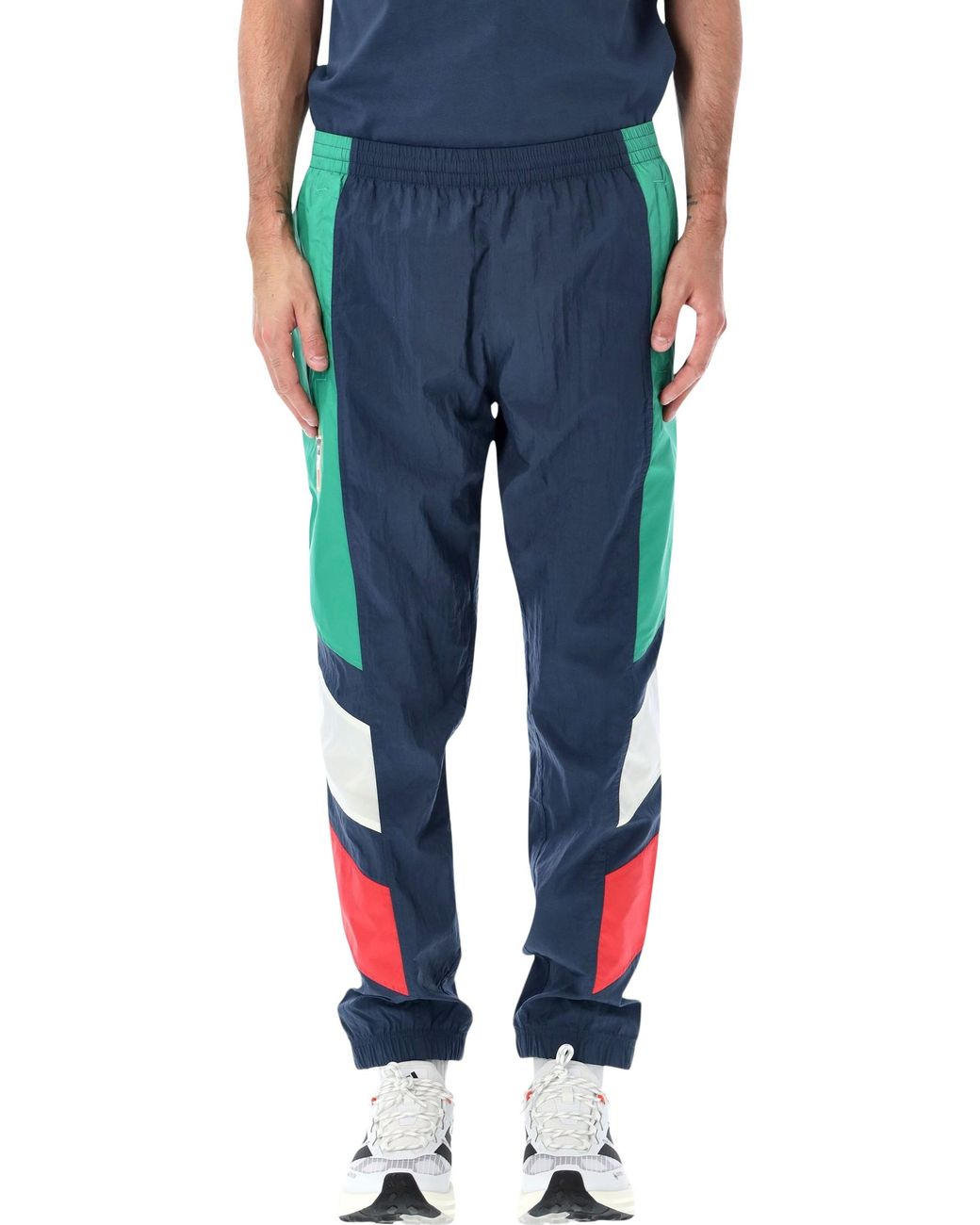 Adidas Originals Blue Adidas Italy Color Block Track Pants for men