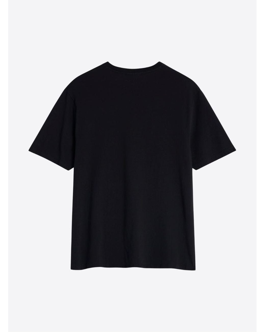 Maison Kitsuné Black Maison Kitsuné Fox Head Regular Tee Shirt for men