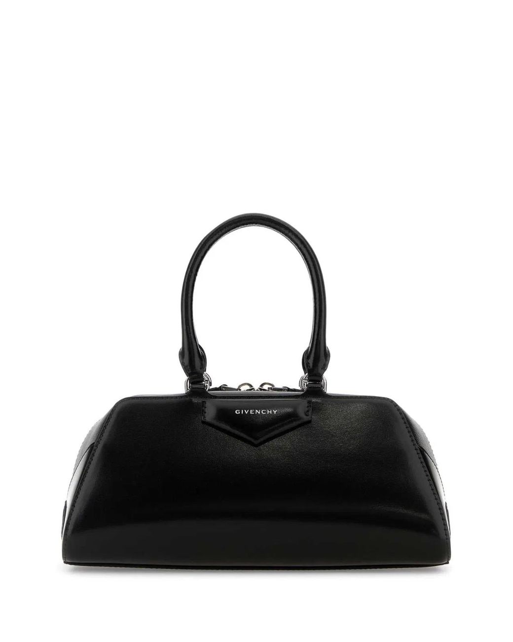 Givenchy Black Leather Small Antigona East-West Handbag