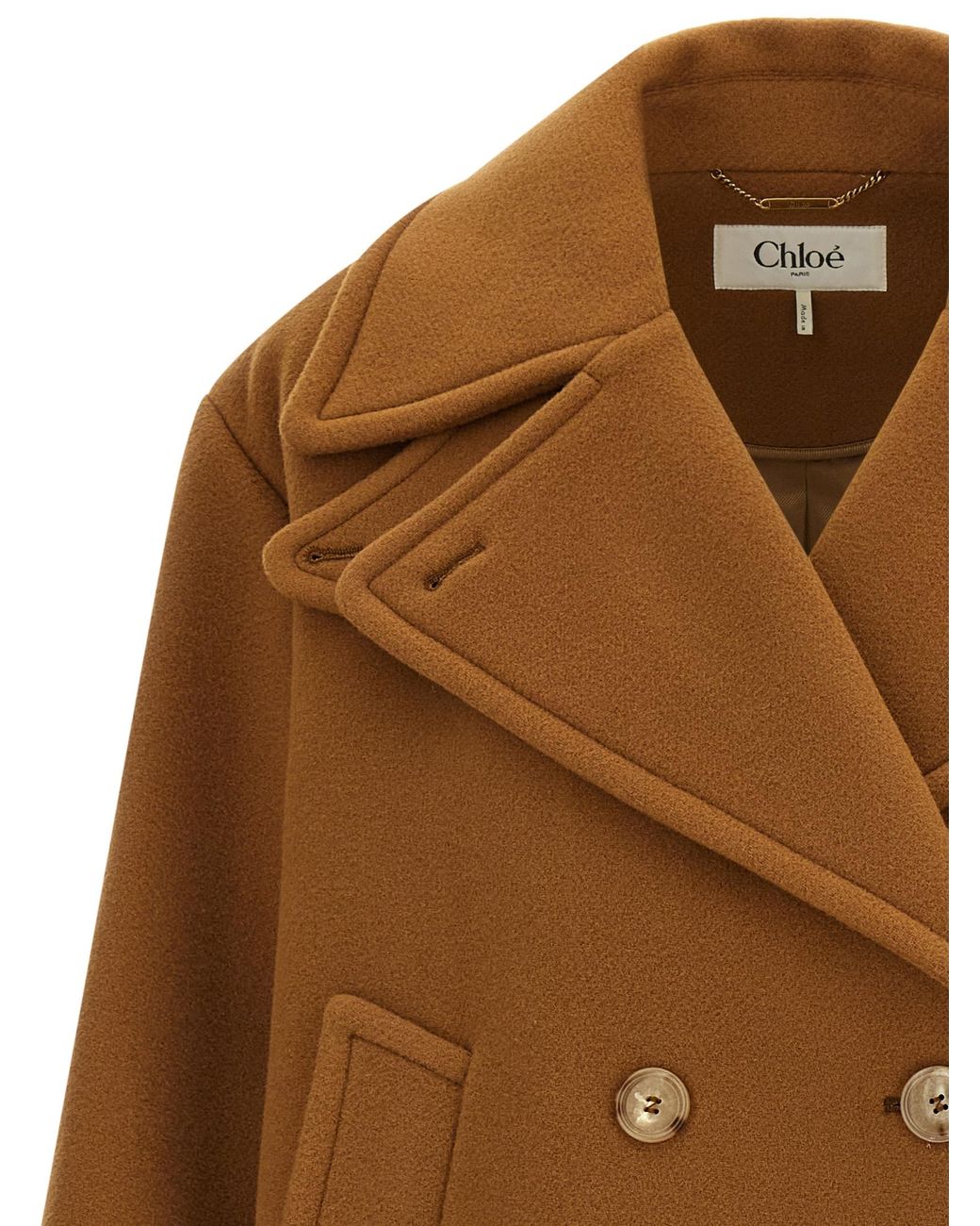 Chloé Brown Soft Wool Coat