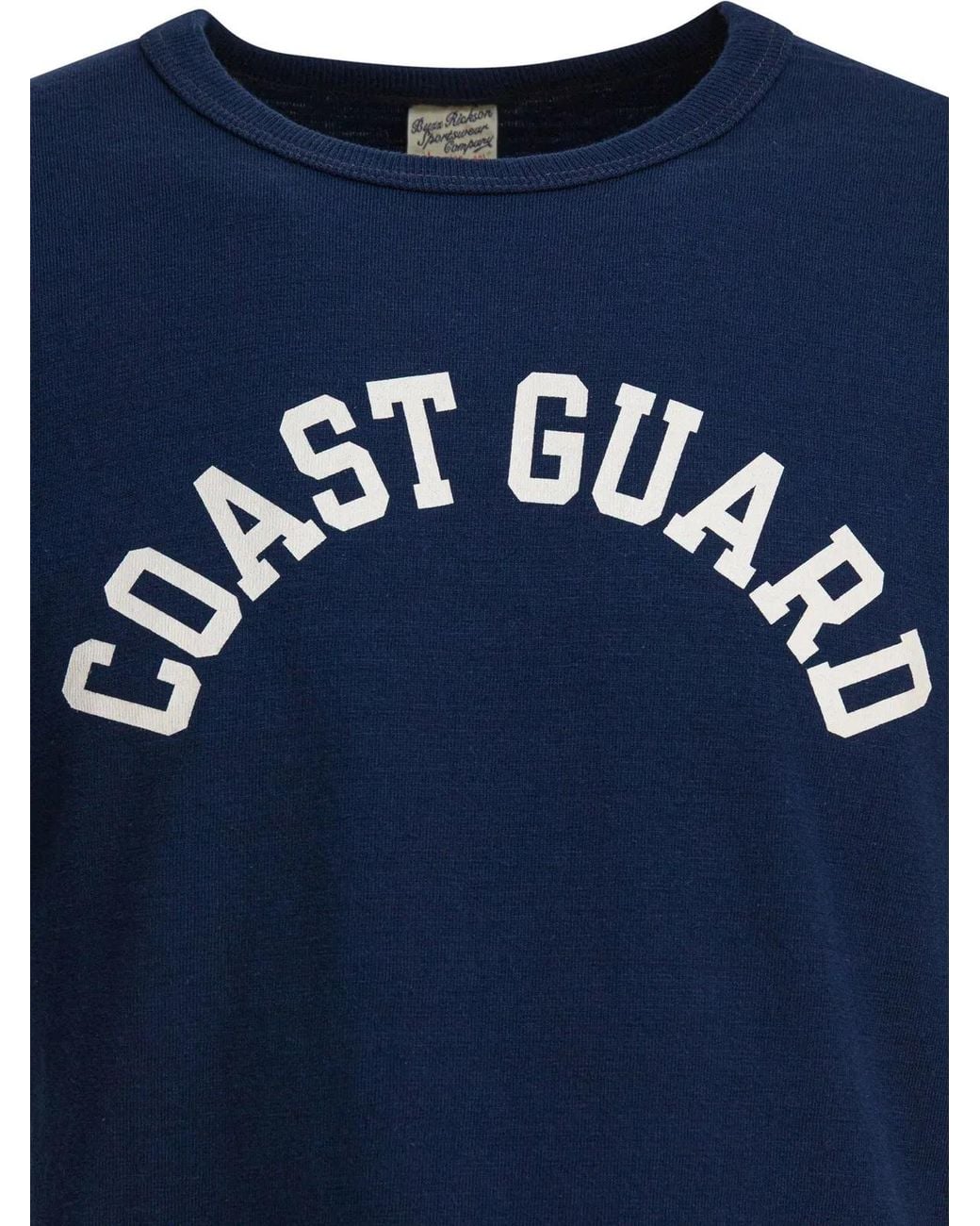 Buzz Rickson's Blue Cotton T-Shirt for men