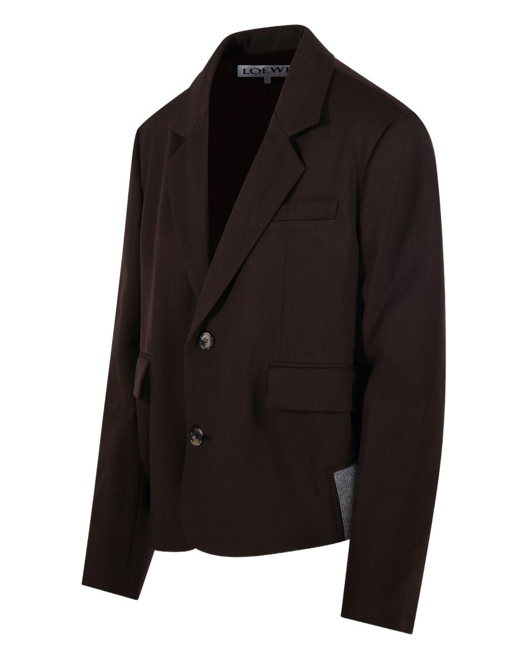 Loewe Black Button-Up Wool Blazer