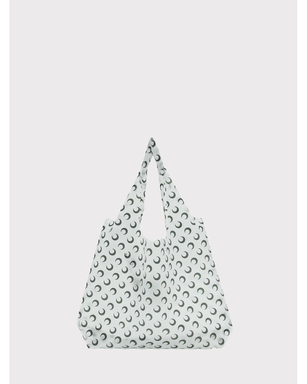 MARINE SERRE White Luna Tote Bag