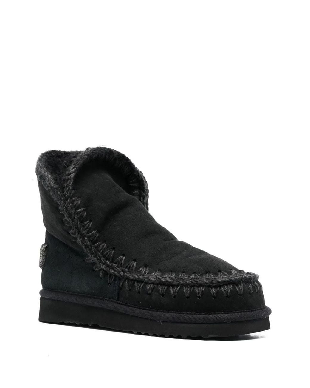 Mou Black Eskimo 18 Glitter Logo Boots