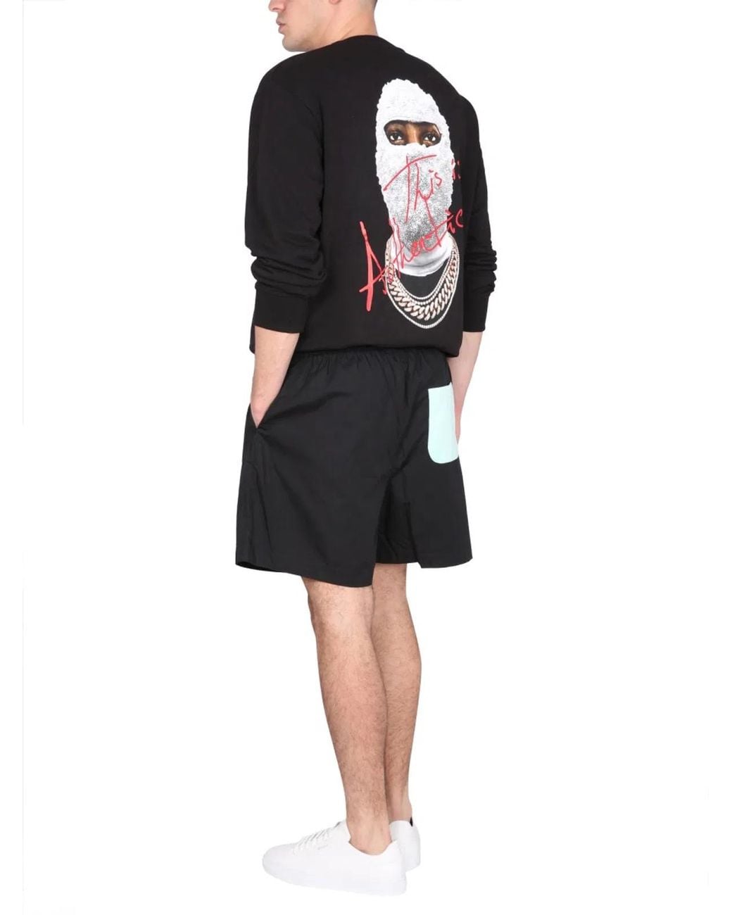 Ih Nom Uh Nit Black Sweatshirt With Print for men
