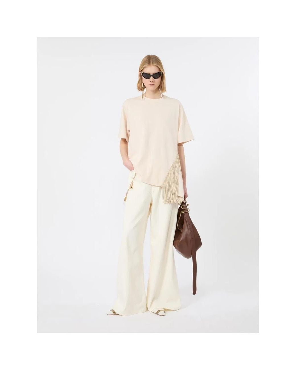 Max Mara White Spdsiamese Trouser