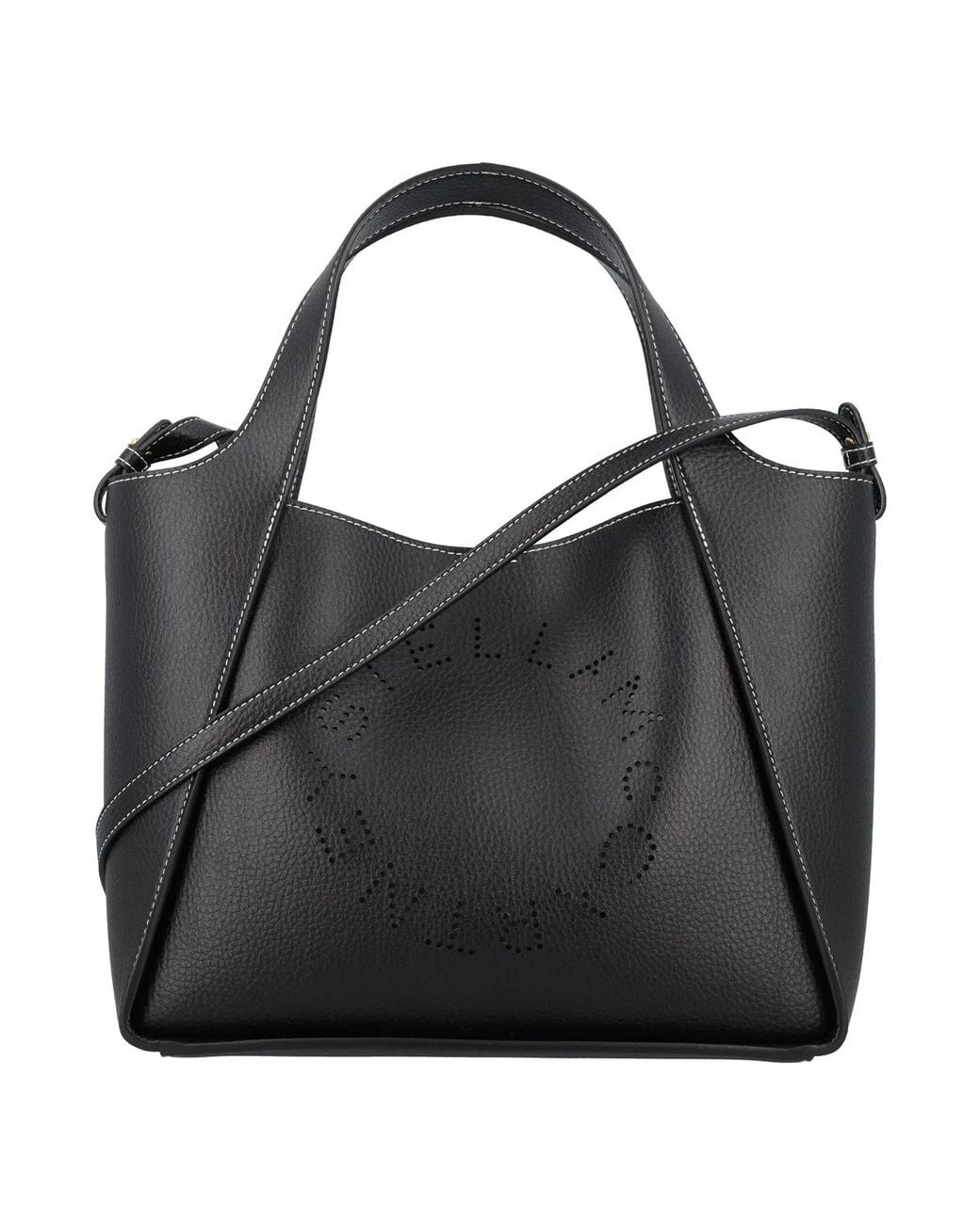 Stella McCartney Black Borsa A Tracolla Con Logo