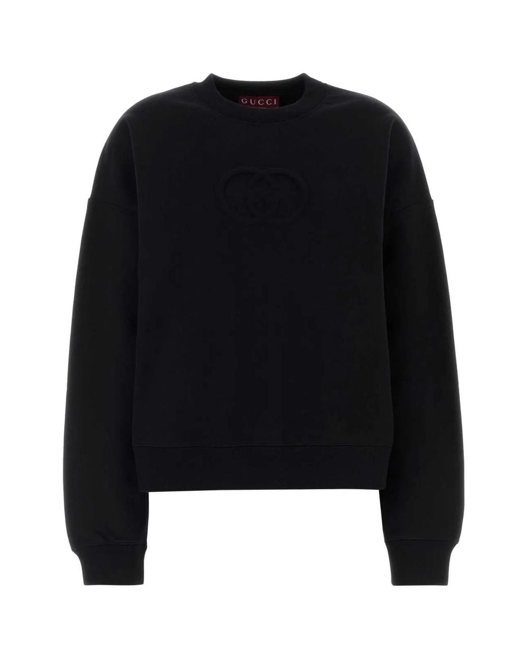 Gucci Black Cotton Oversize Sweatshirt