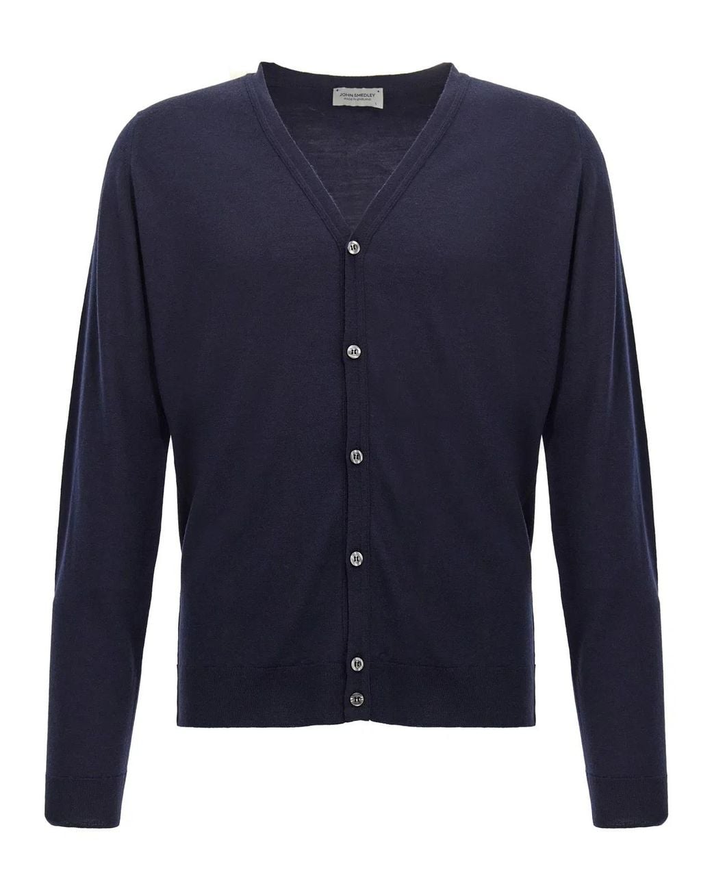 John Smedley Blue 'Petworth' Cardigan for men