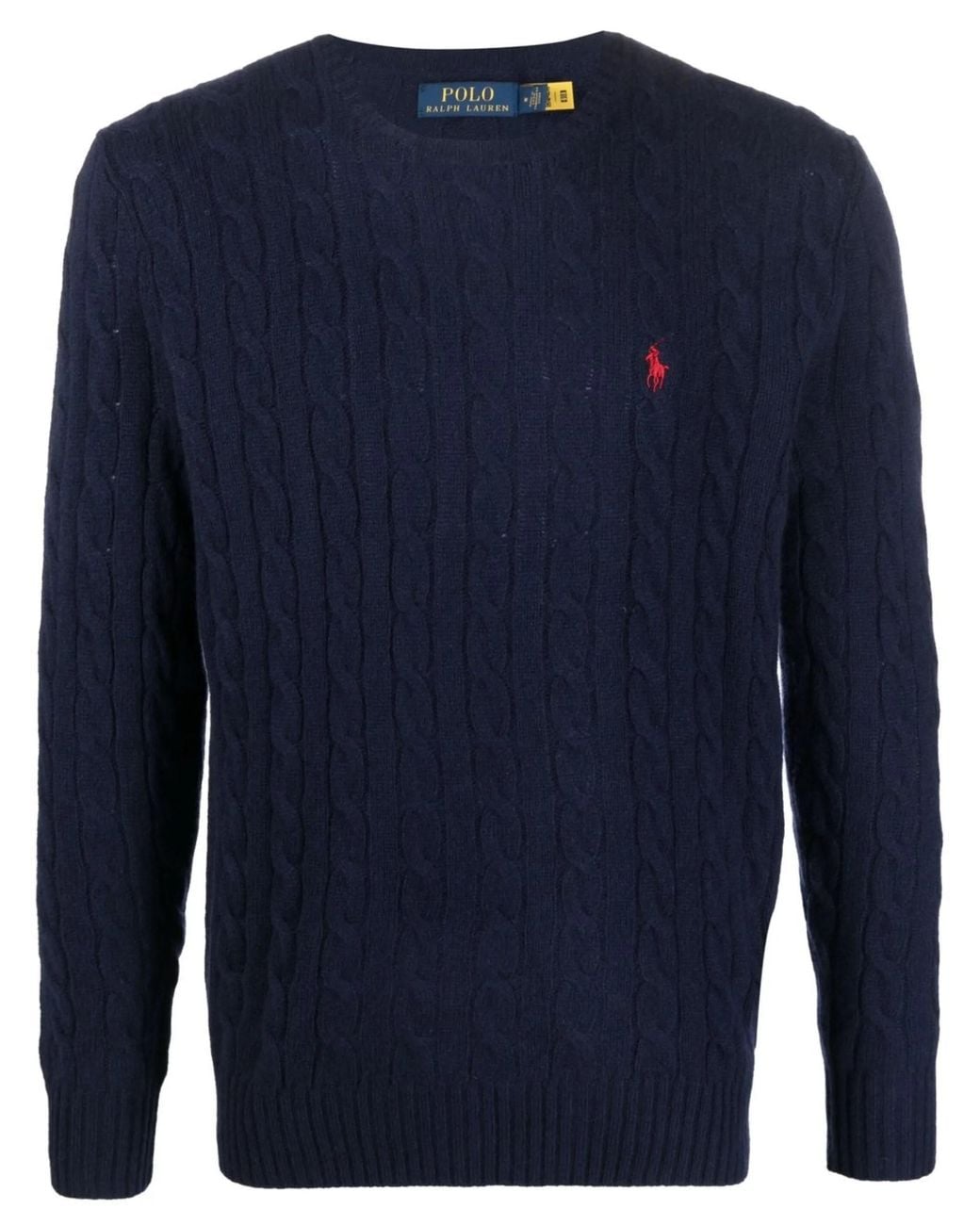 Polo Ralph Lauren Blue Cable Wool And Cashmere Sweater for men