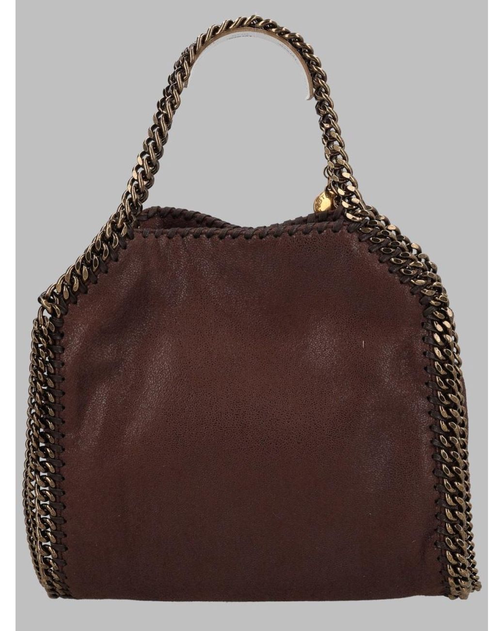 Stella McCartney Brown Stitched Mini Shoulder Bag