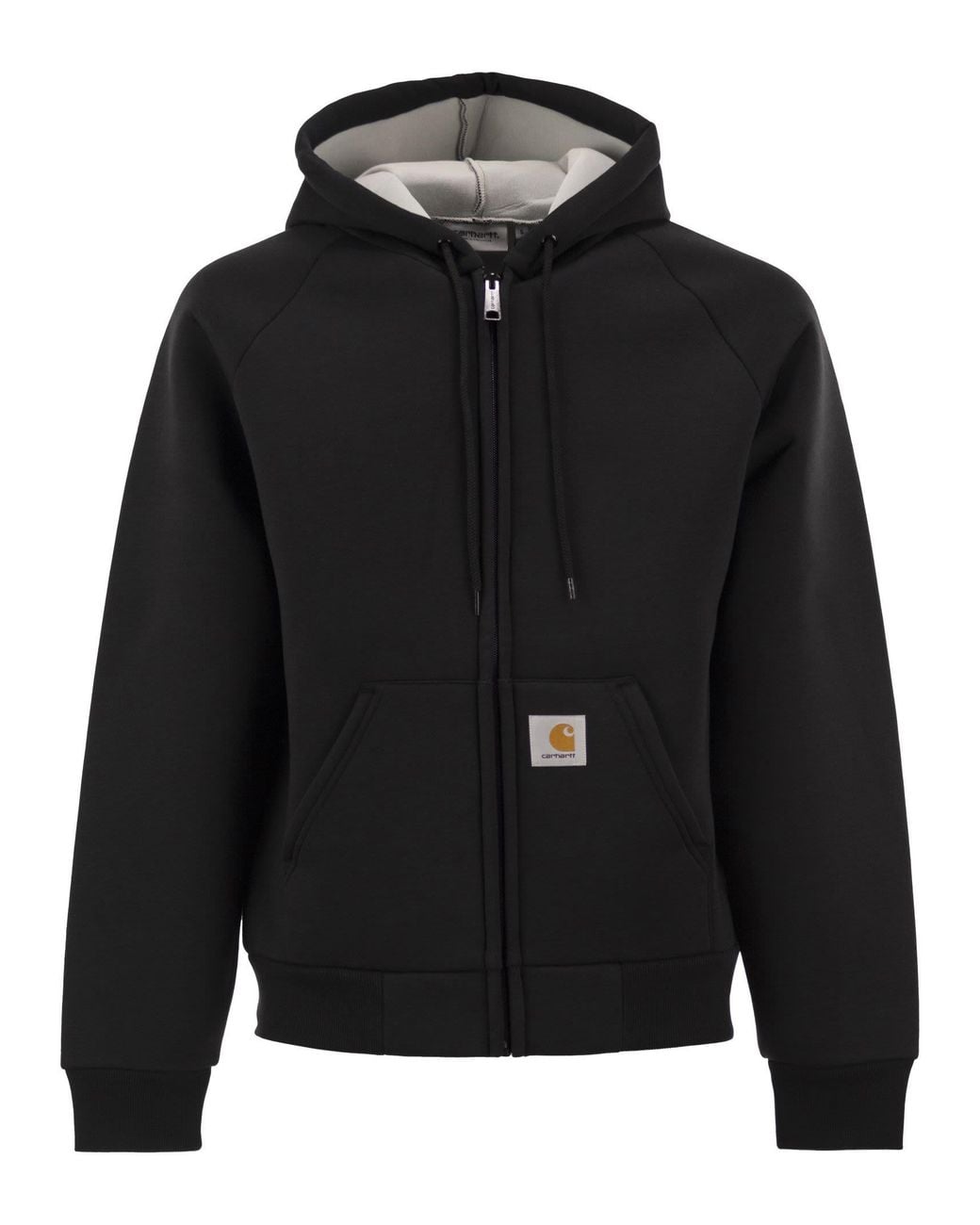 Carhartt Black Zip-Up Hooded Sweatshirt
