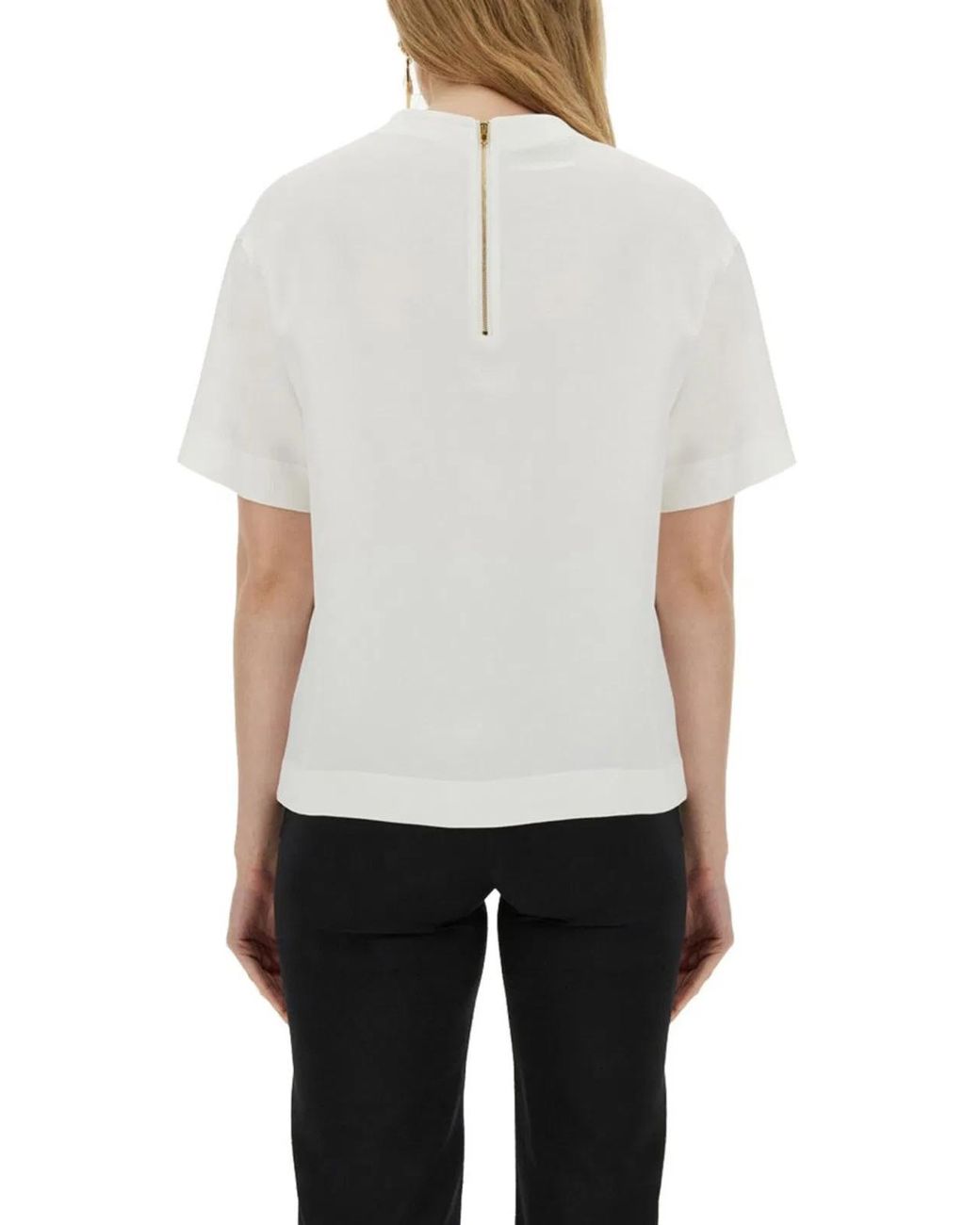 Moschino Couture White T-Shirt Heart