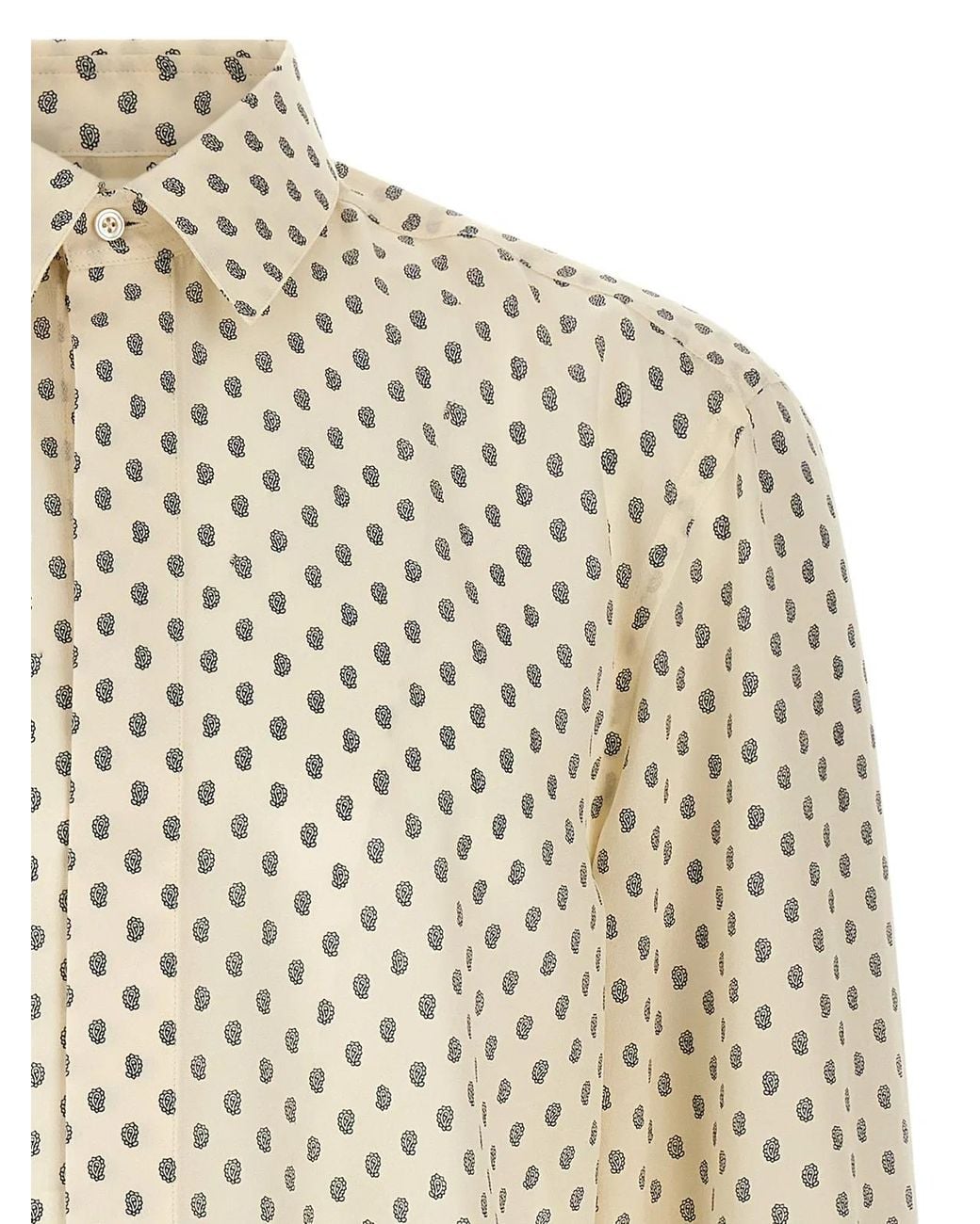 Tom Ford White Paisley Print Shirt for men