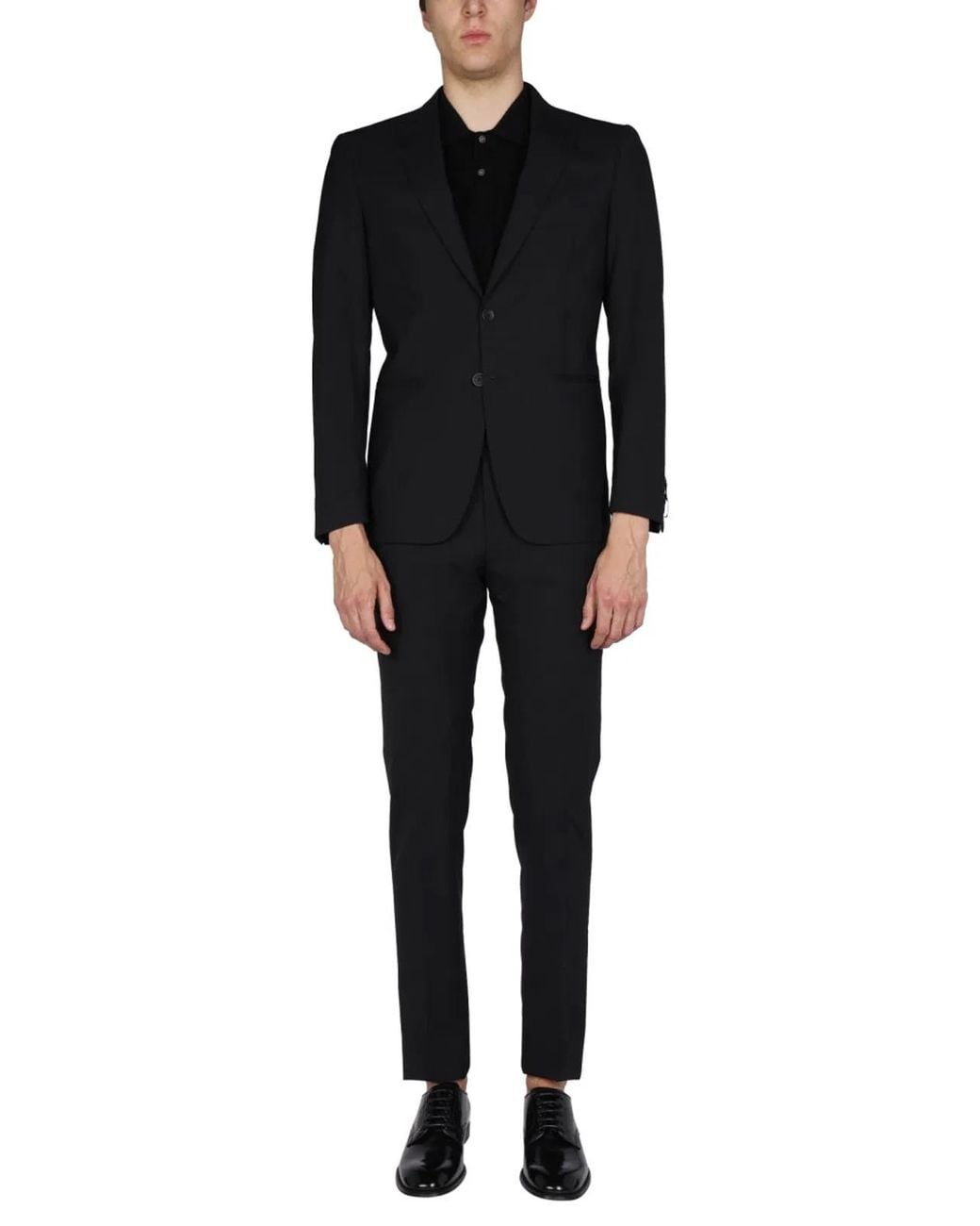 Tonello Black Wool Cloth Dress for men