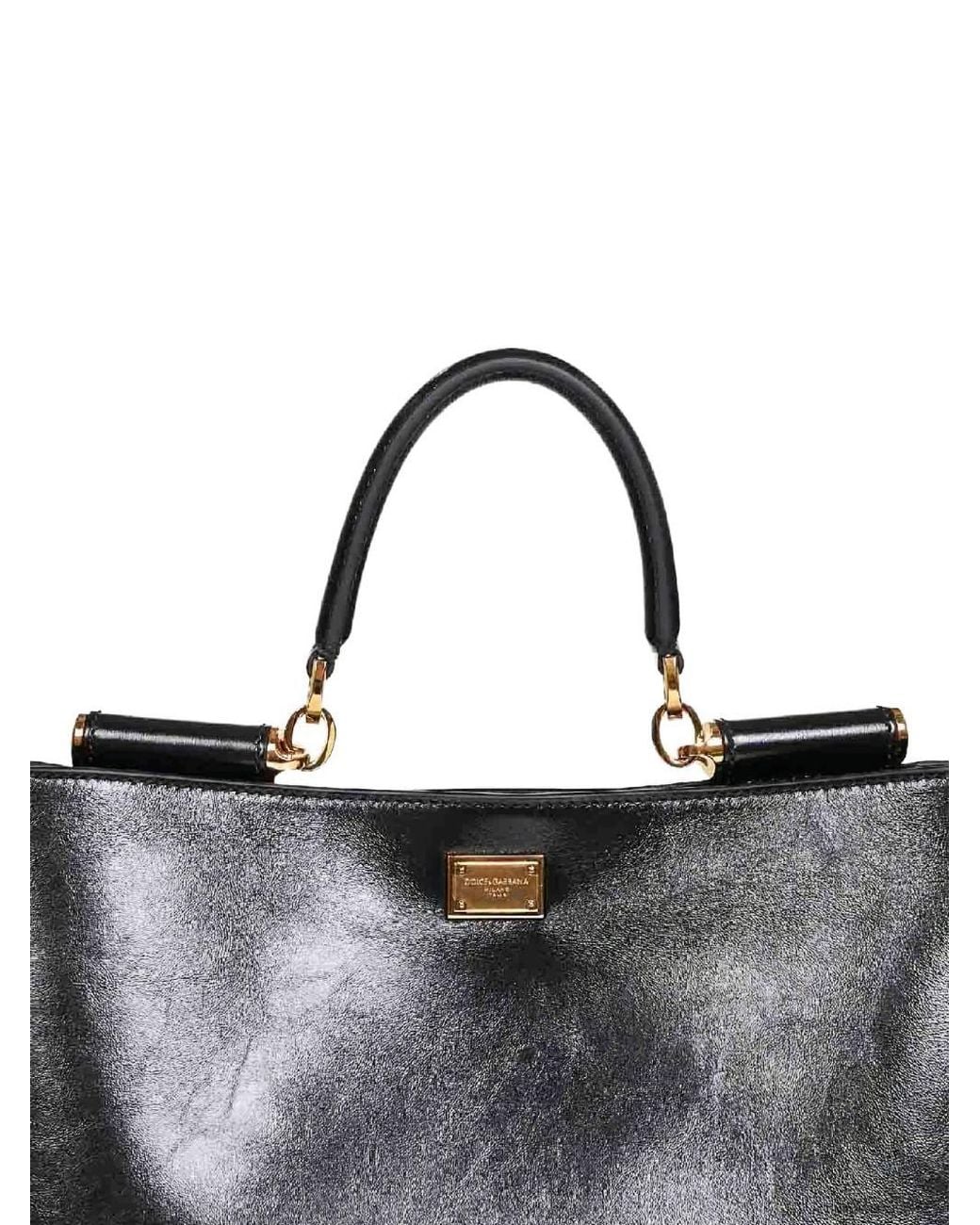Dolce & Gabbana Black Dolce & Gabbana Vittoria Medium Handbag