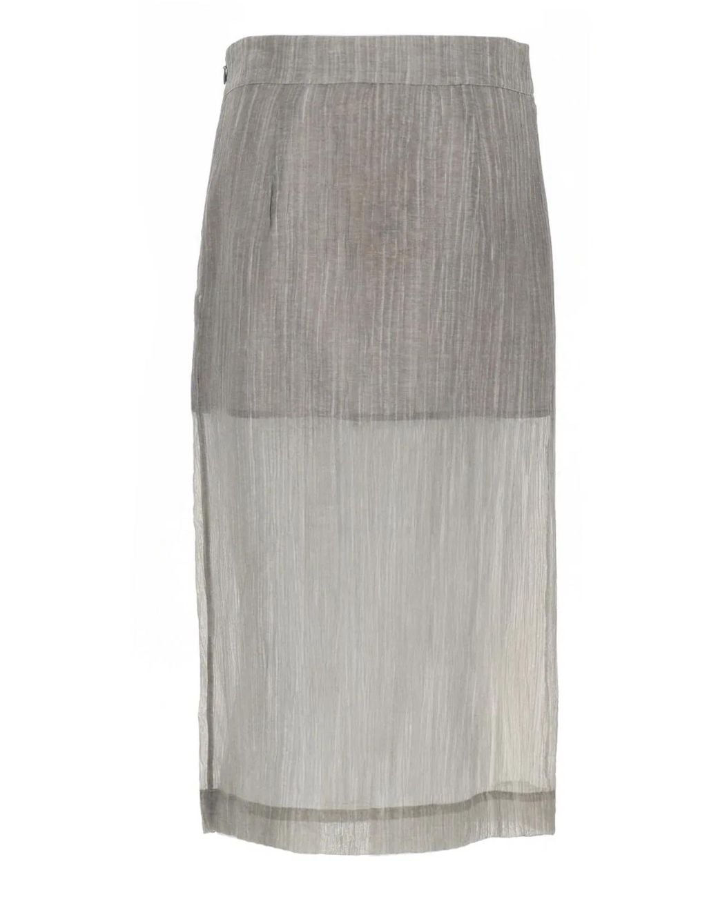 THE GARMENT Gray Midi Skirt "Delphi"
