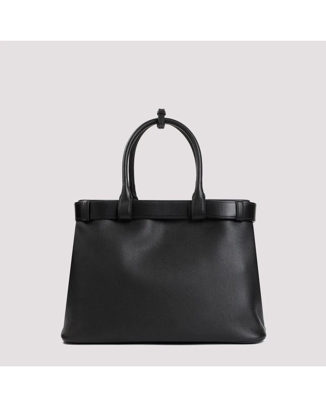 Prada Black Buckle Leather Bag