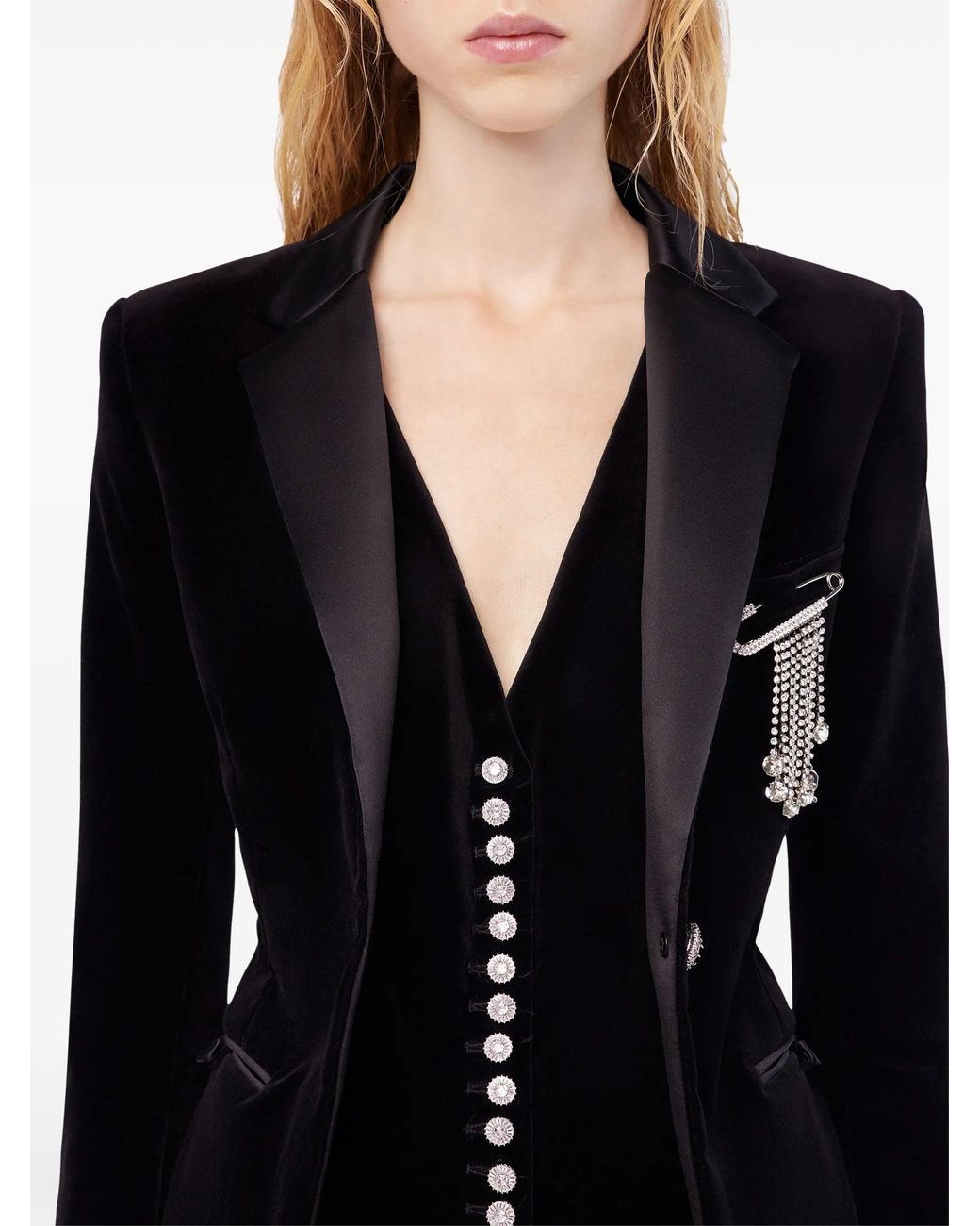 Rabanne Black Cotton Polyester Elastane Jacket