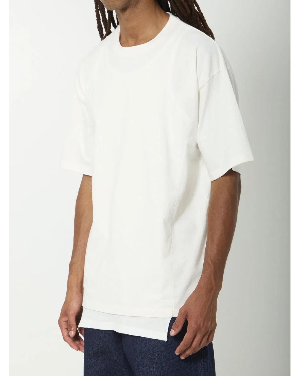 Maison Margiela White Double-Layer T-Shirt for men
