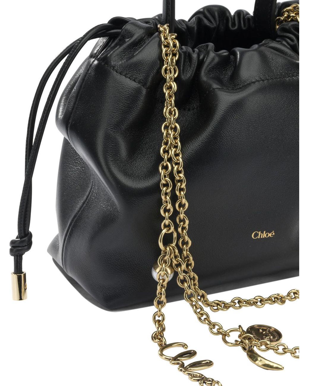 Chloé Black Icons Mini Leather Shoulder Bag