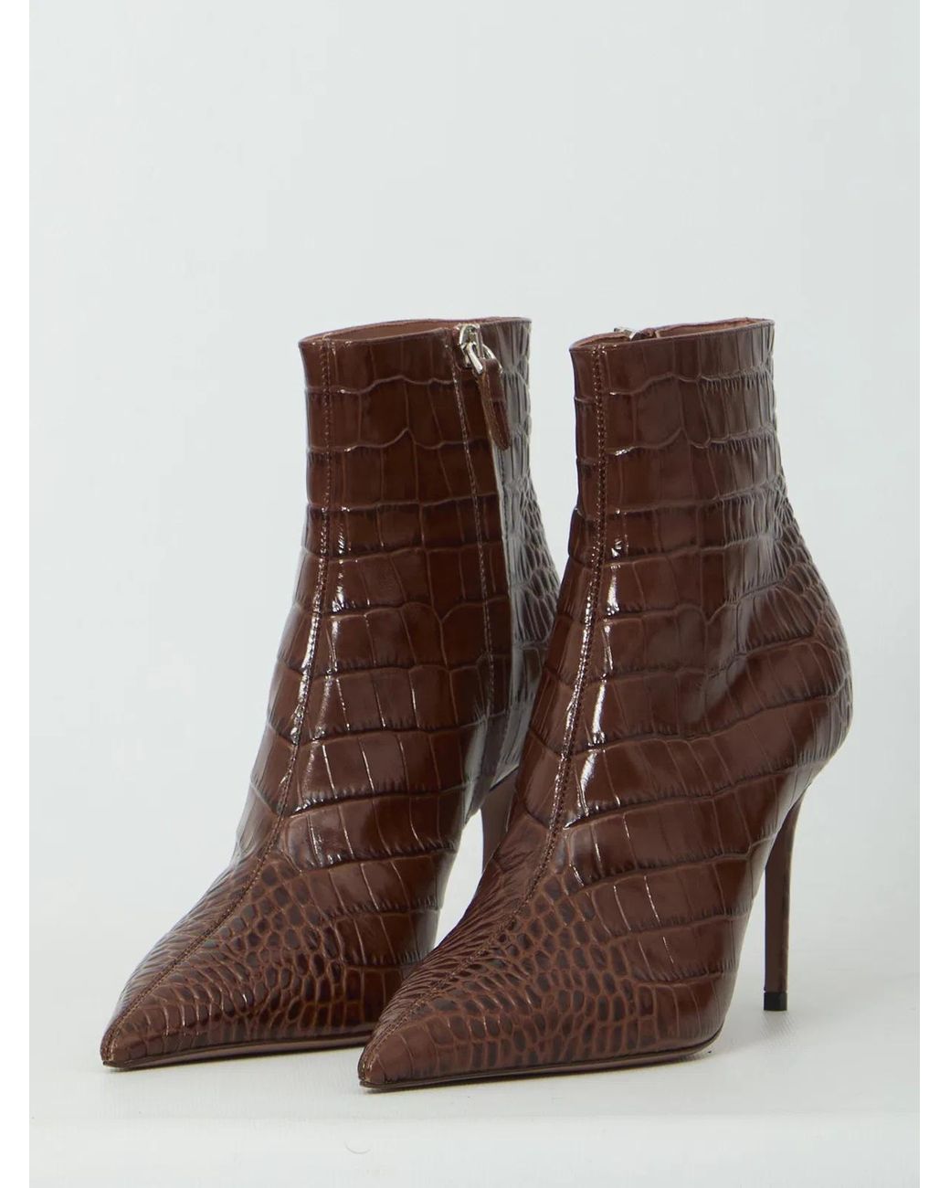 Paris Texas Brown Vera 85 Ankle Boots