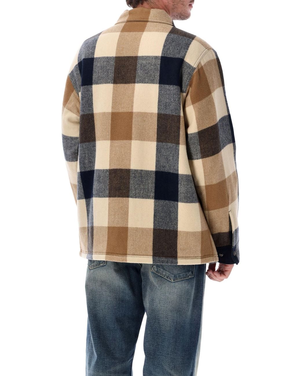 Filson Blue Wool Blend Jac-Shirt Jacket for men