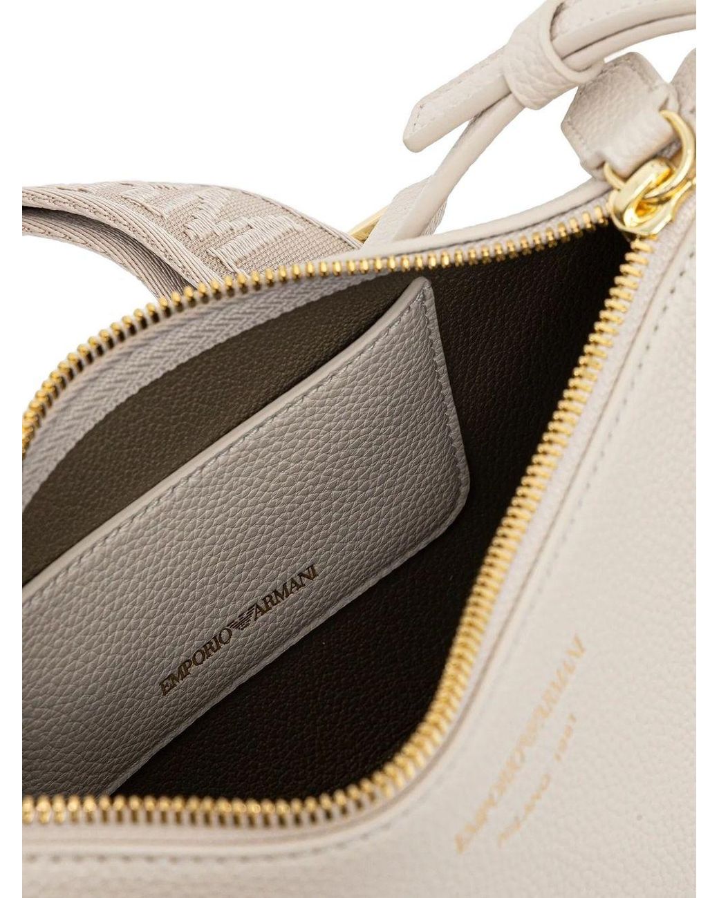 Emporio Armani White Myea Mini Shoulder Bag