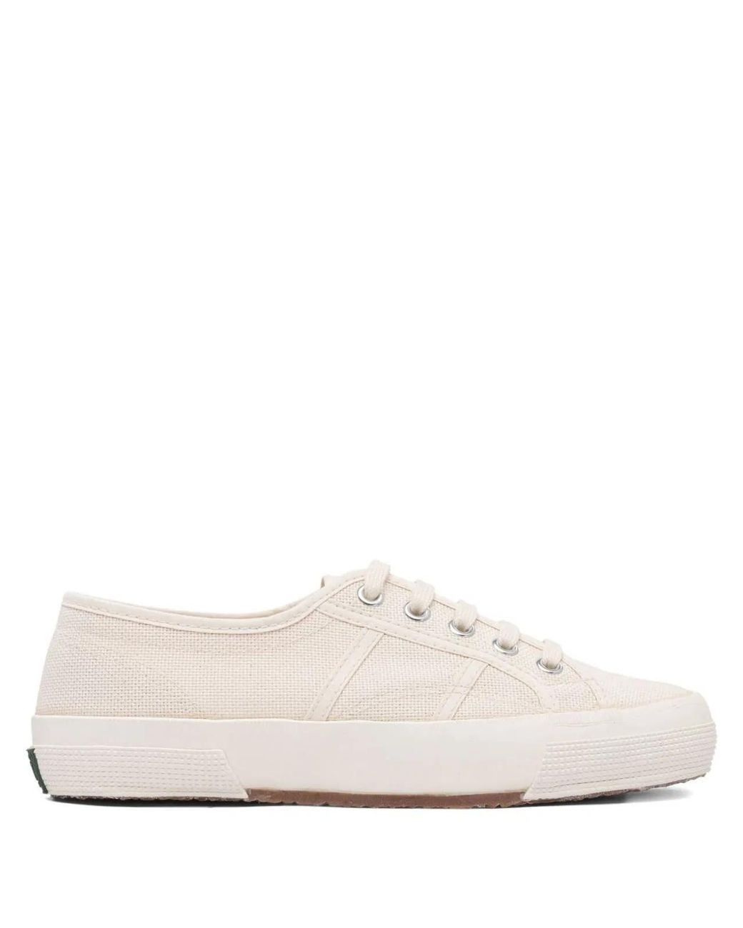 Superga White Cotton Sneakers