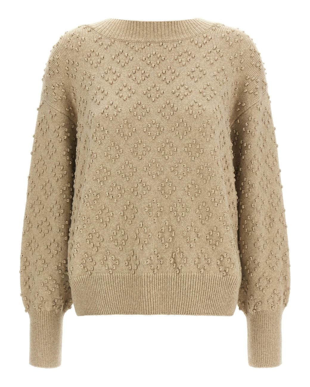 Agnona Natural Embossed Sweater