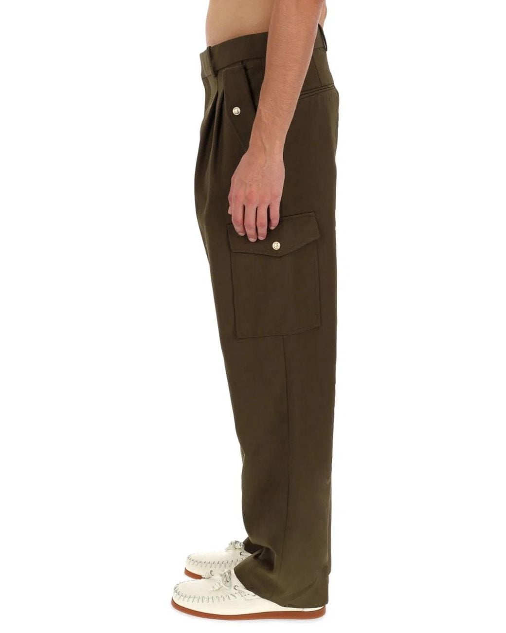Drole de Monsieur Brown Cargo Pants for men