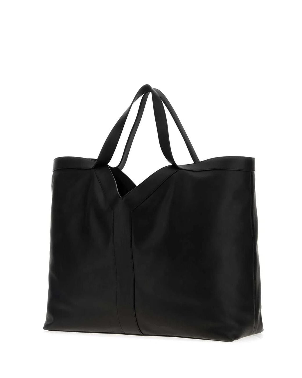 Saint Laurent Black Leather Maxi Shopping Bag for men