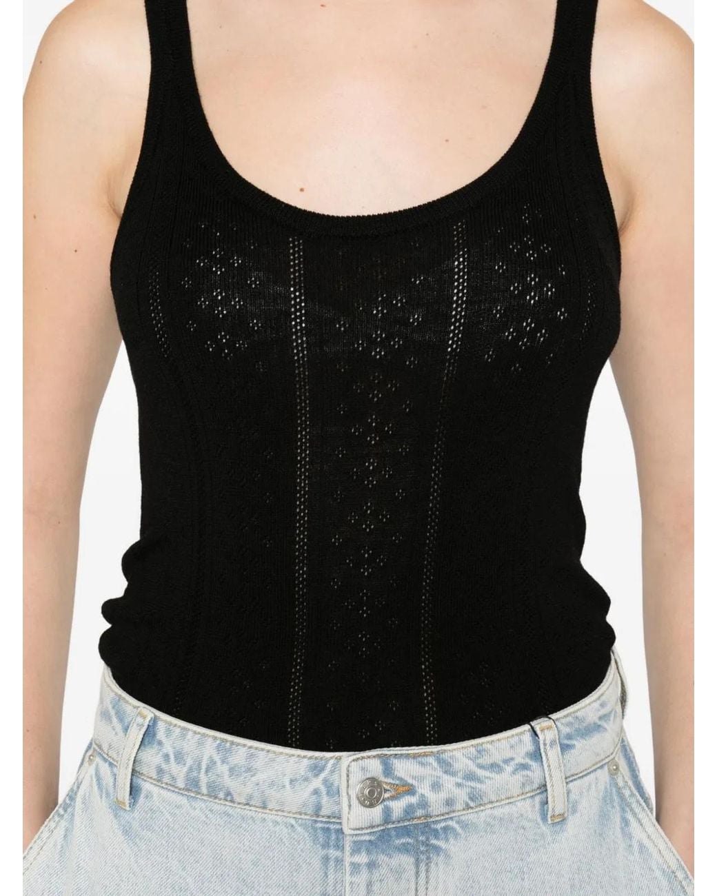 Herskind Black Hedra Wool Tank Top