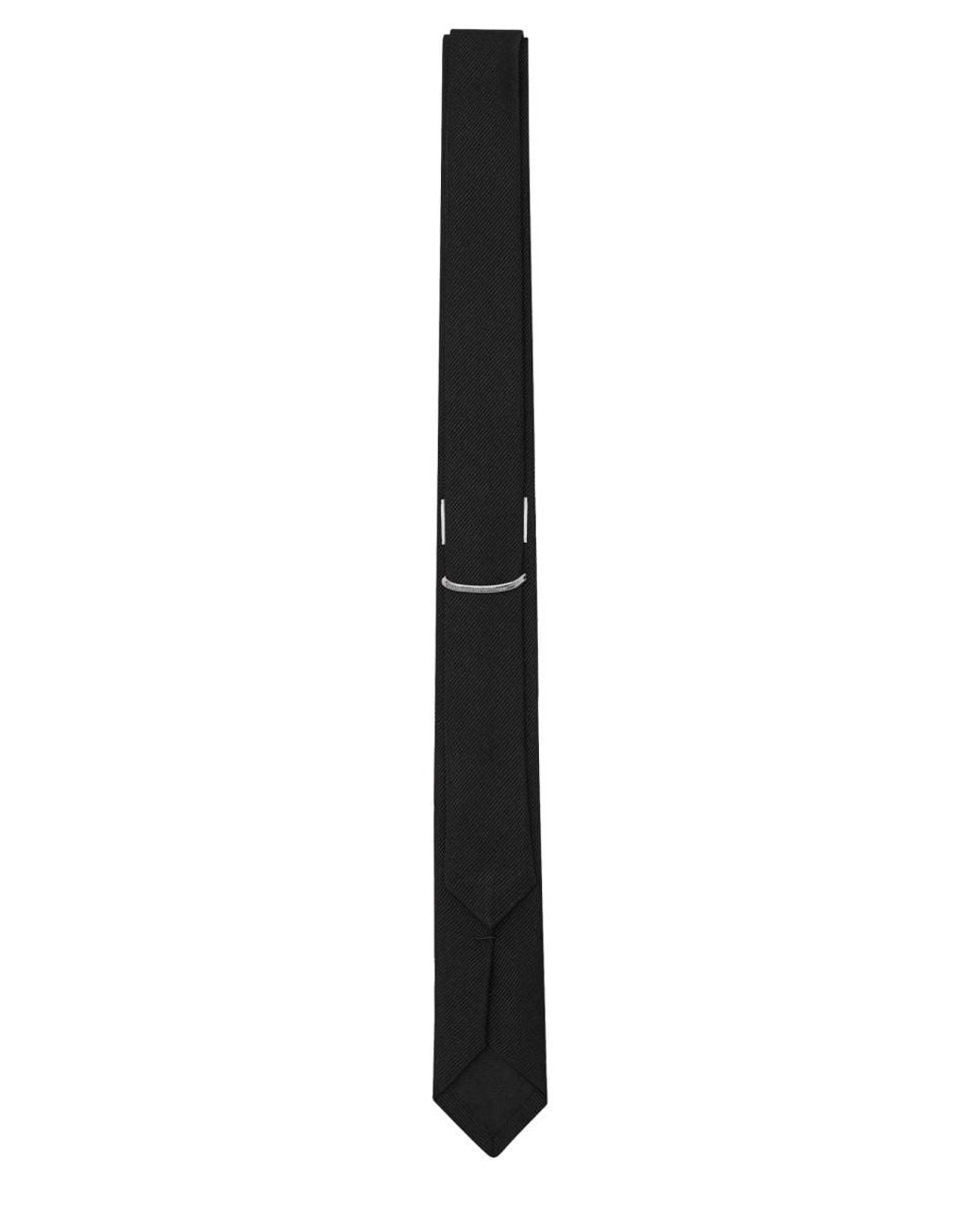 Saint Laurent White Cravatta