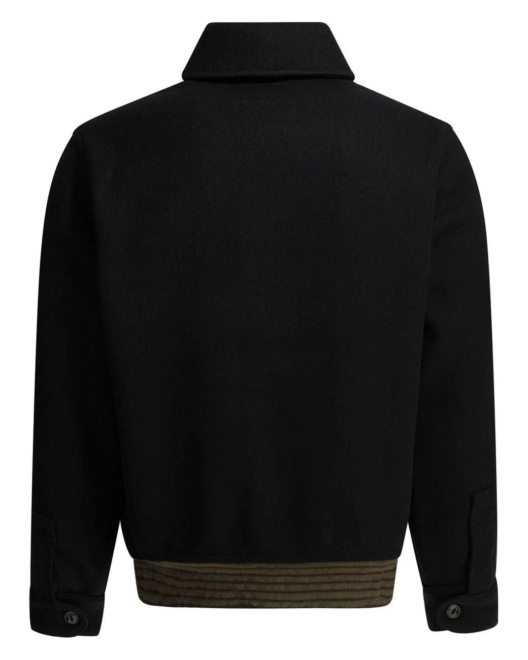 Buzz Rickson's Black Wool Bomber Jacket for men