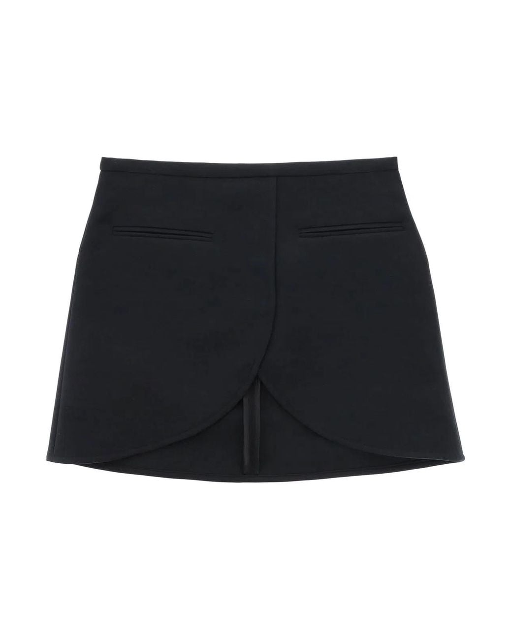 Courreges Black Courregès Ellipse Twill Mini Skirt