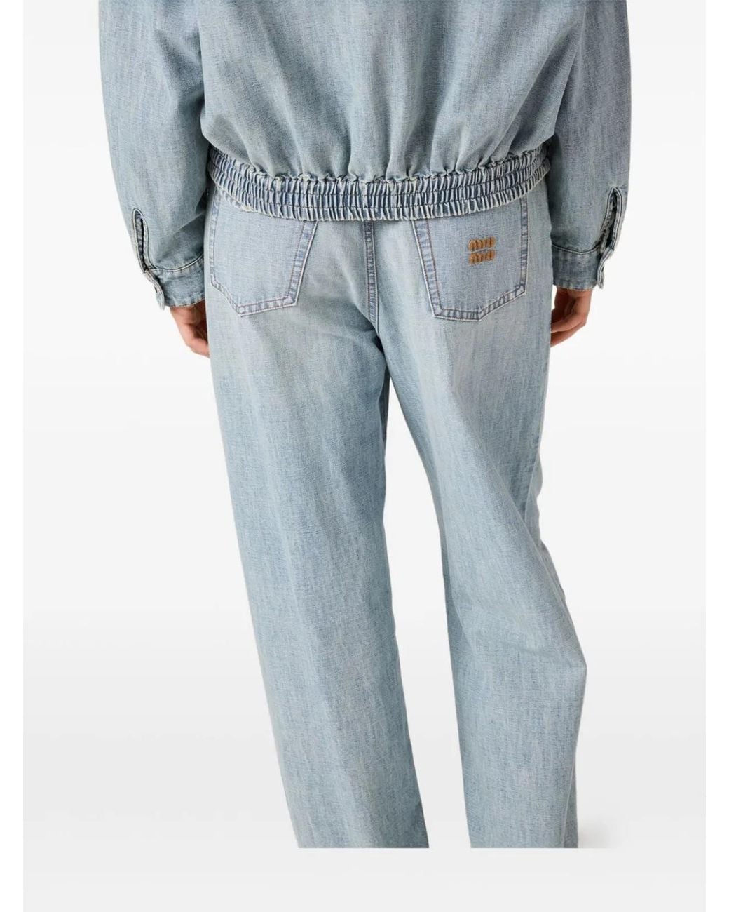 Miu Miu Blue Denim Cotton Jeans