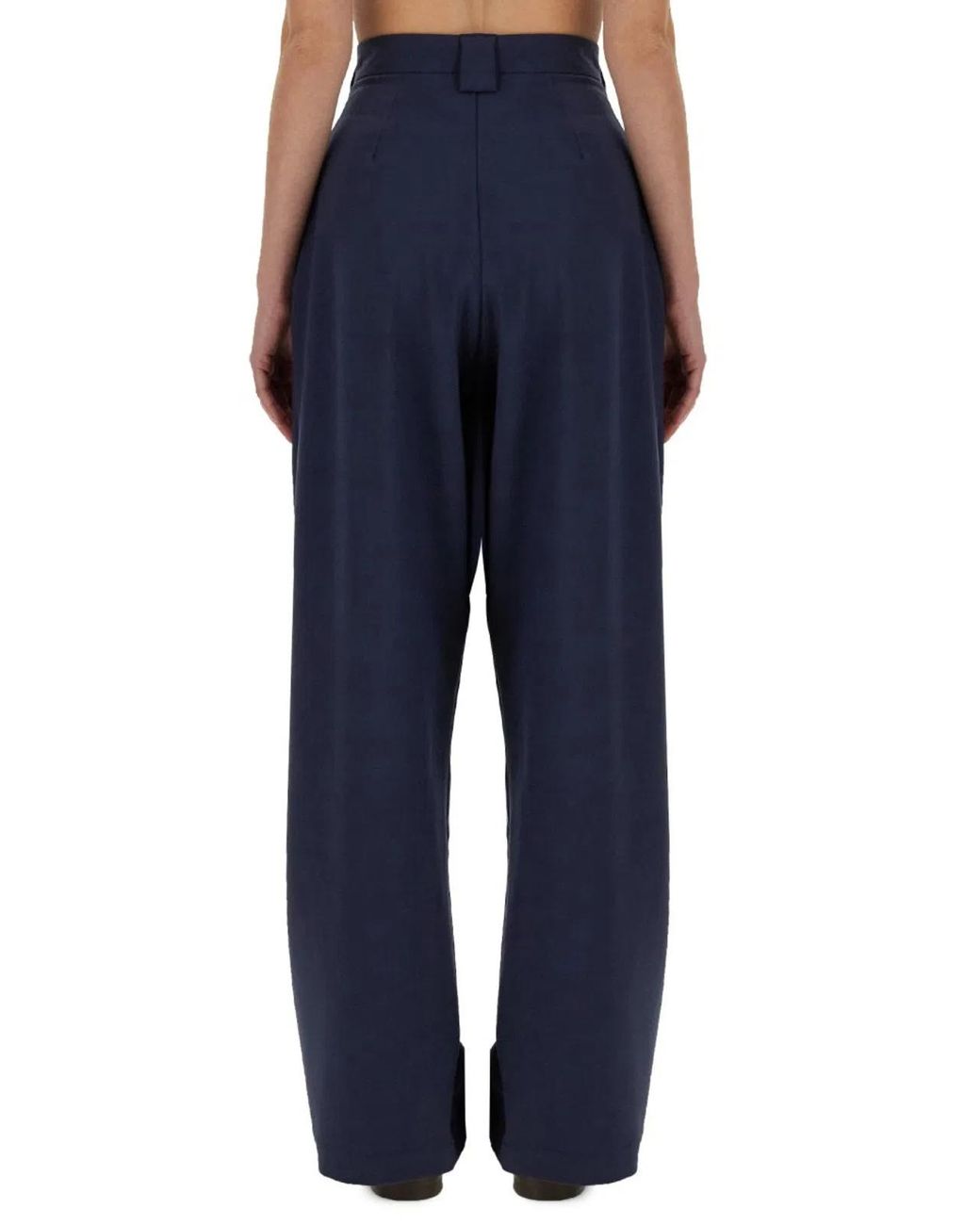 Alysi Blue Canvas Pants