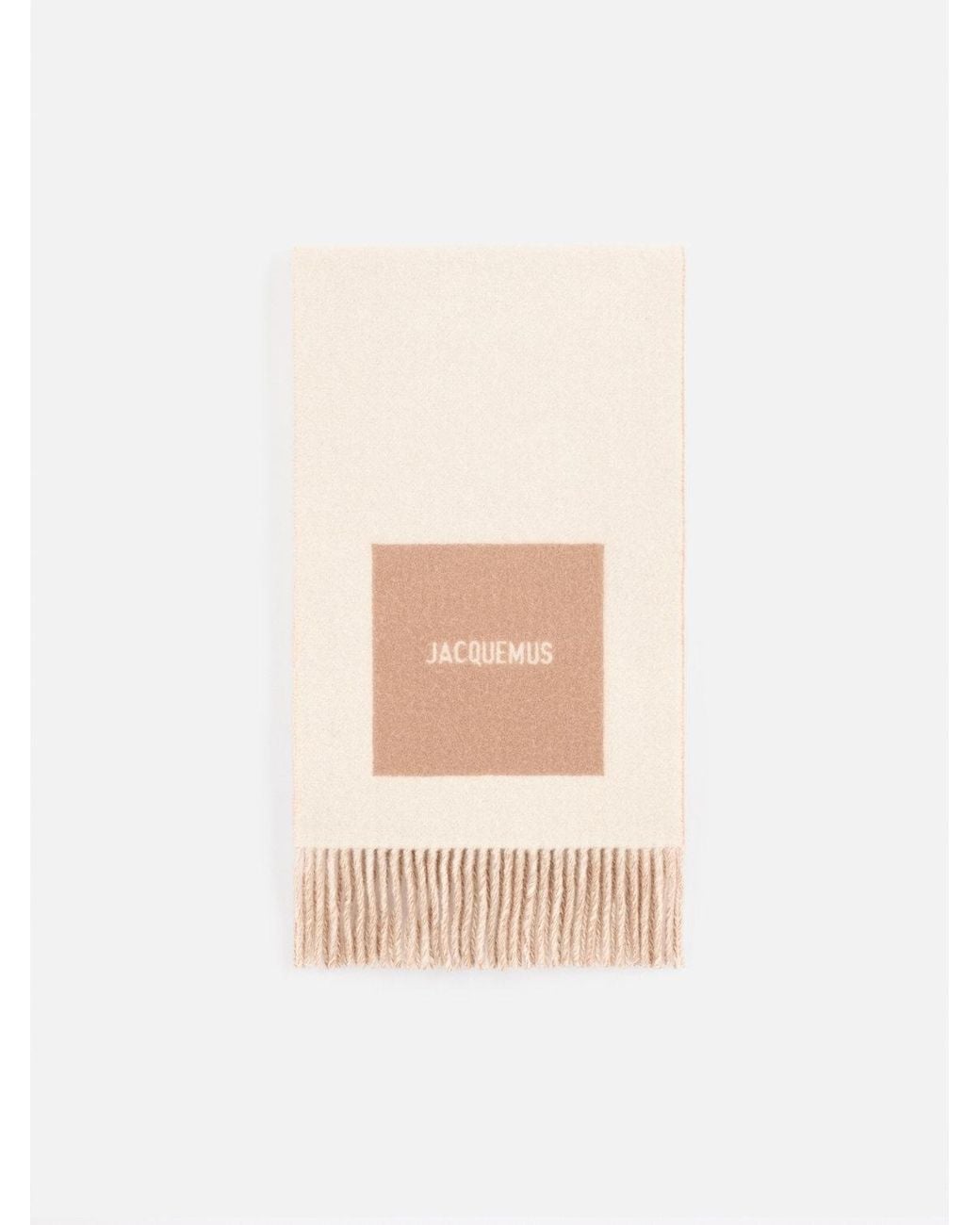 Jacquemus White L'Echarpe Rond Carre for men