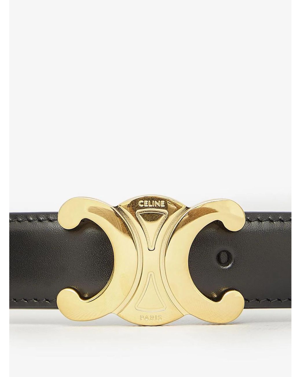 Céline White Medium Belts 25Mm