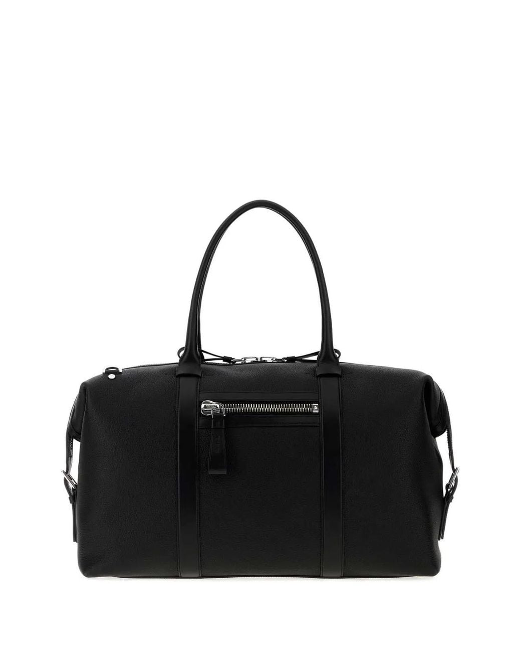 Tom Ford Black Soft Grain Leather Buckley Holdall for men