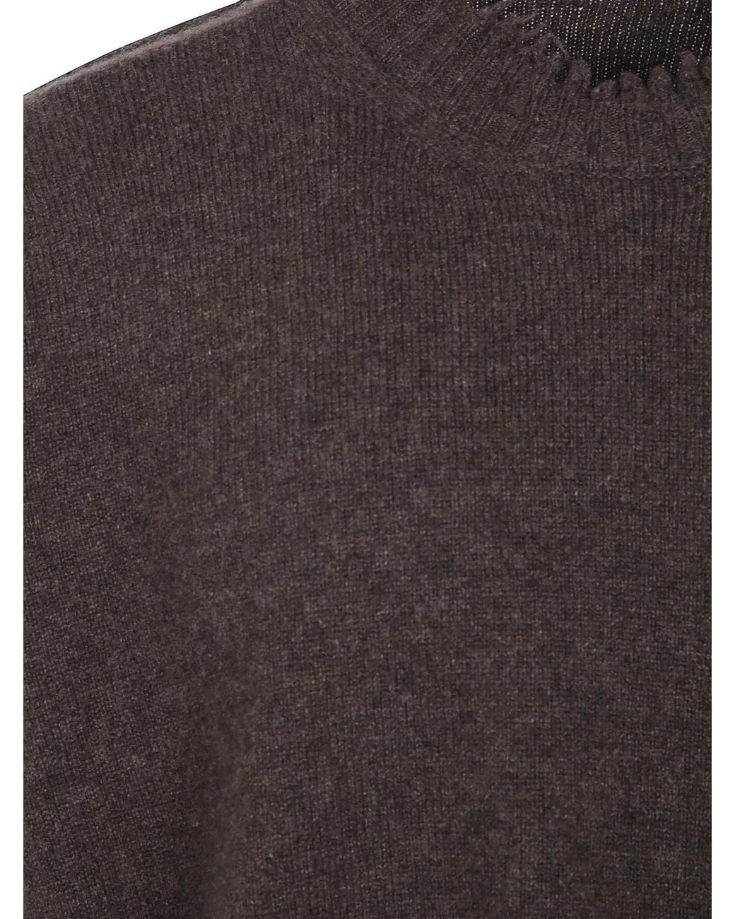 Uma Wang Brown "Plain Ws" Round Neck Top for men