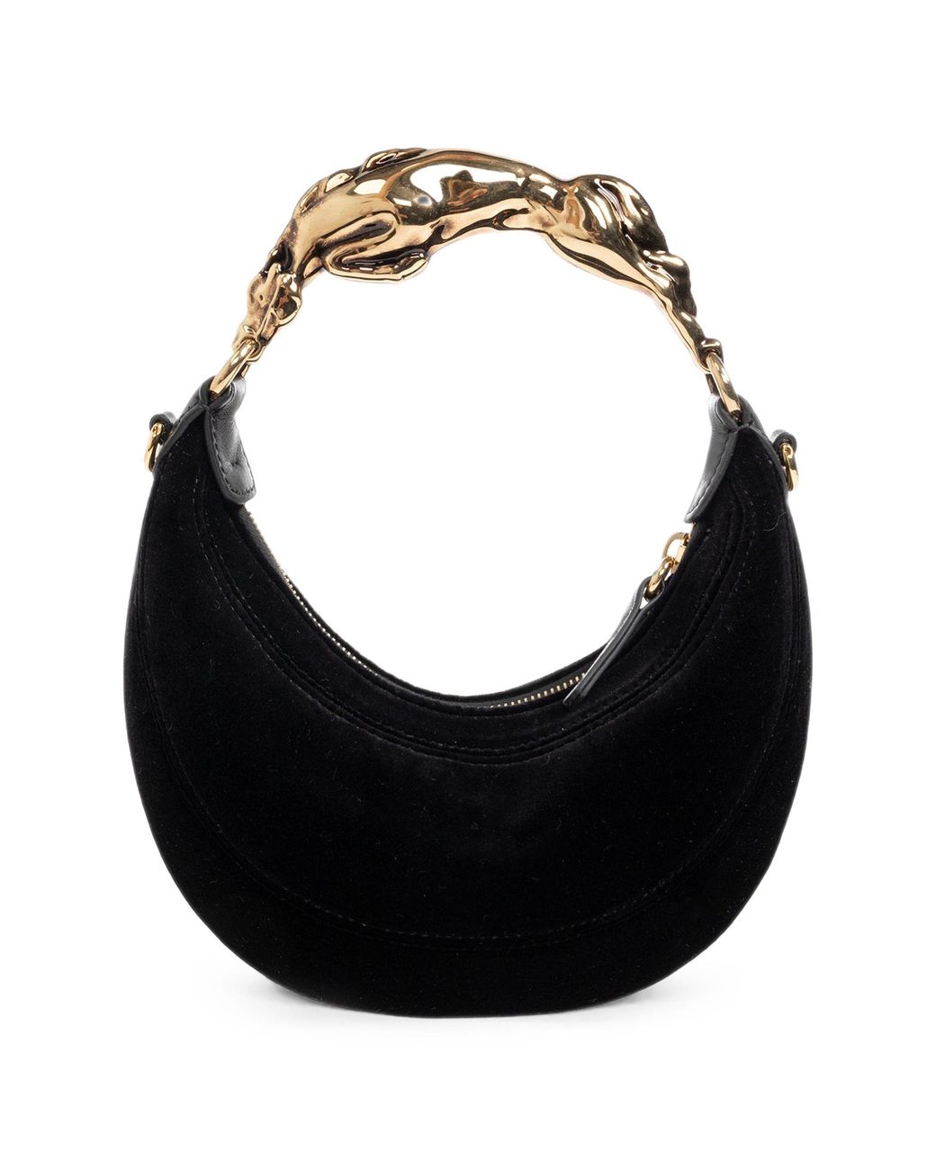 Chloé Black Small Horse Velvet Tote Bag
