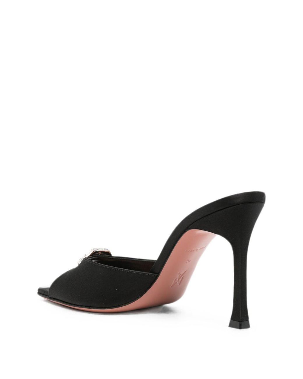 AMINA MUADDI Black Slip On Heels