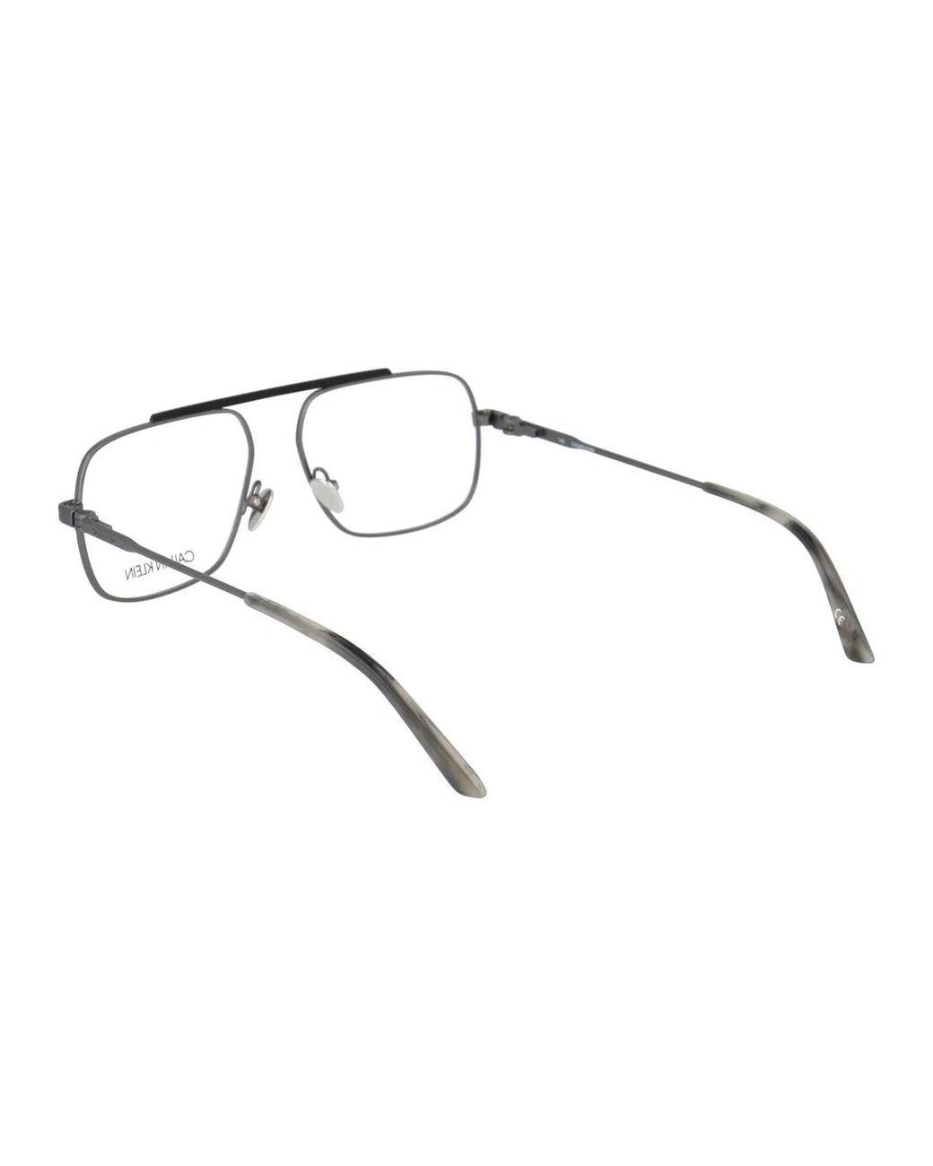 Calvin Klein Black Gunmetal Metal Optical Glasses