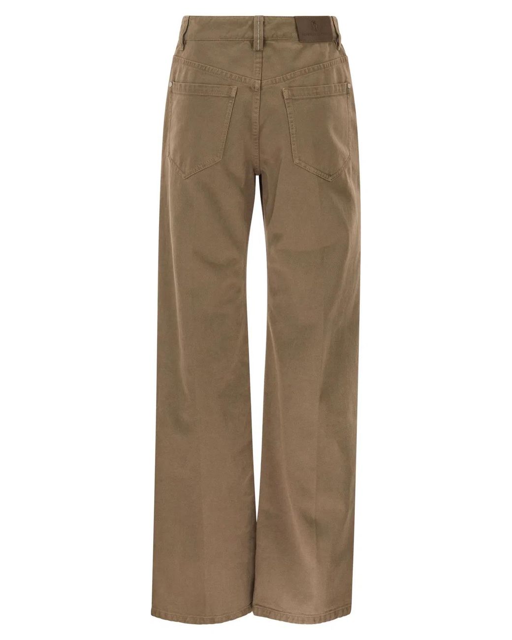 Brunello Cucinelli Natural Contemporary Loose Trousers