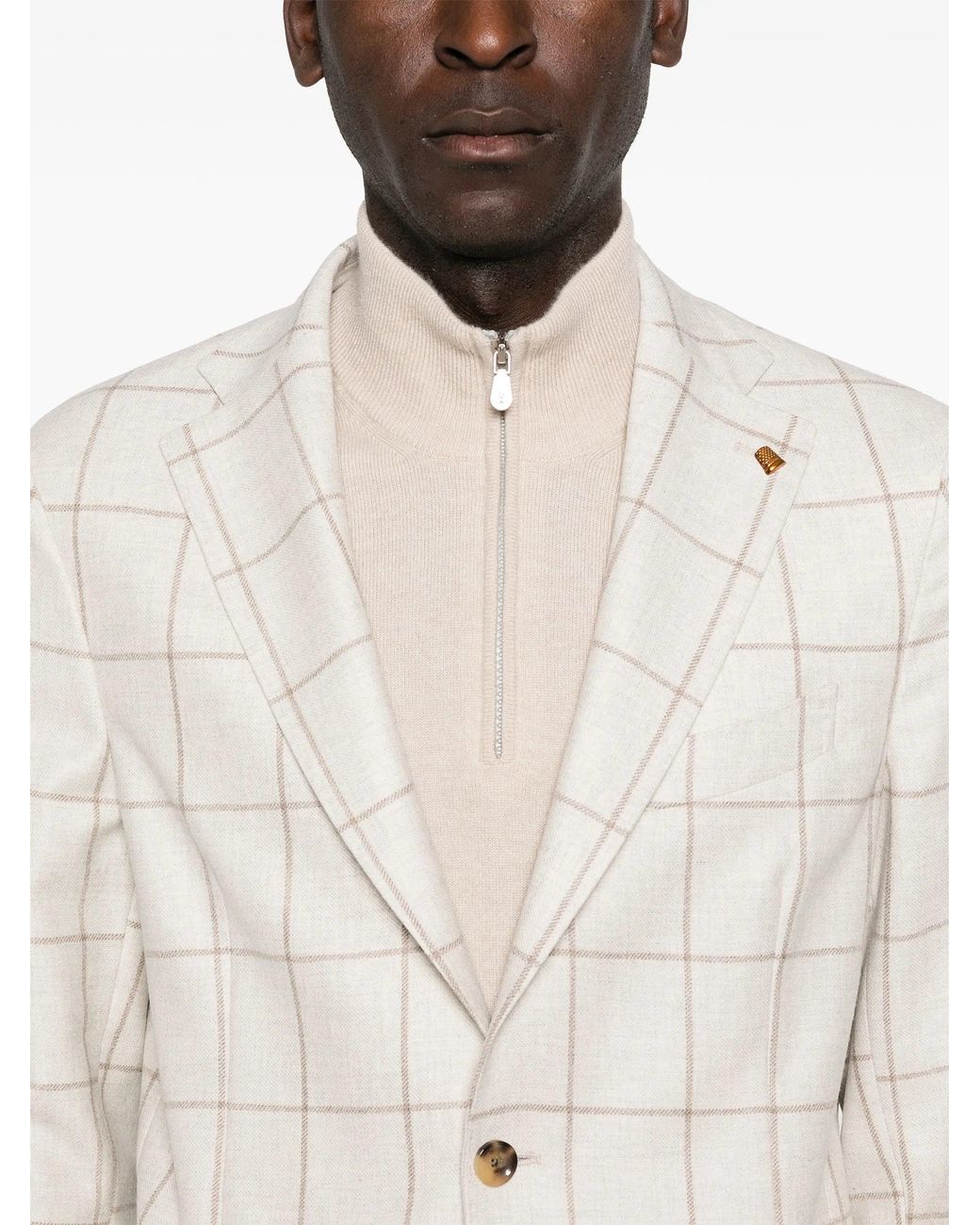 Latorre White Wool Jacket for men