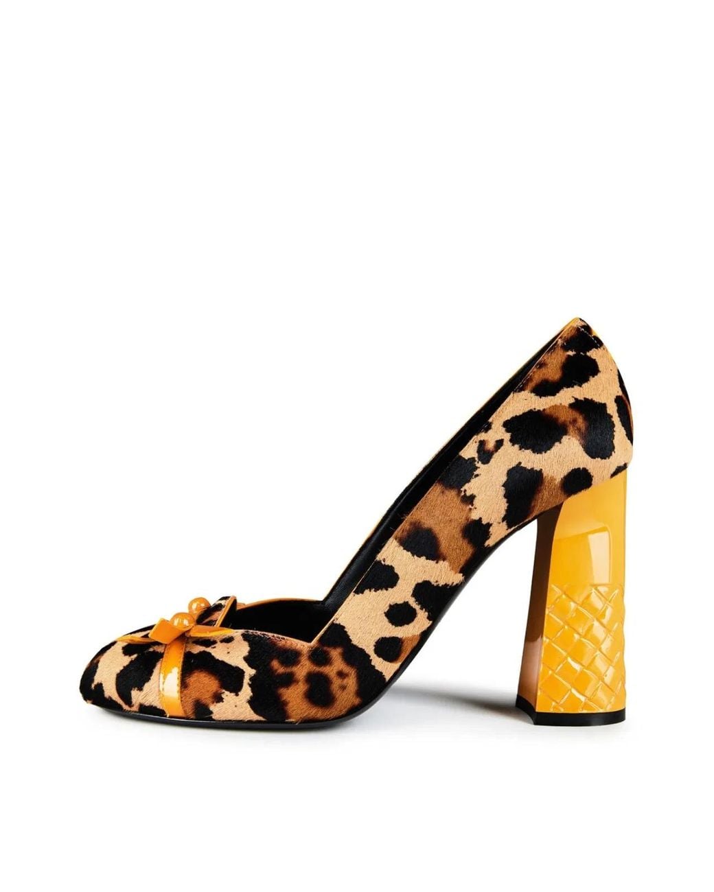 Bottega Veneta Metallic Pony Pollock Pumps