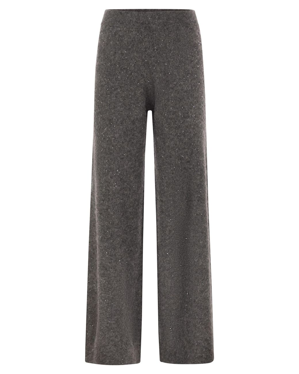 Fabiana Filippi Gray Knitted Trousers